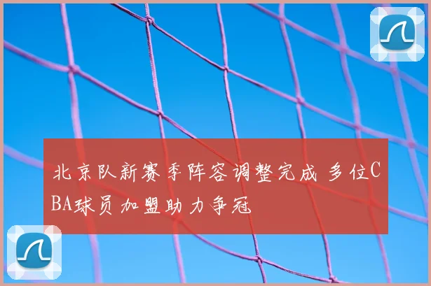 北京队新赛季阵容调整完成 多位CBA球员加盟助力争冠