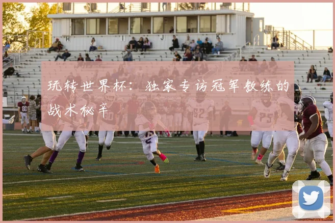 玩转世界杯：独家专访冠军教练的战术秘辛
